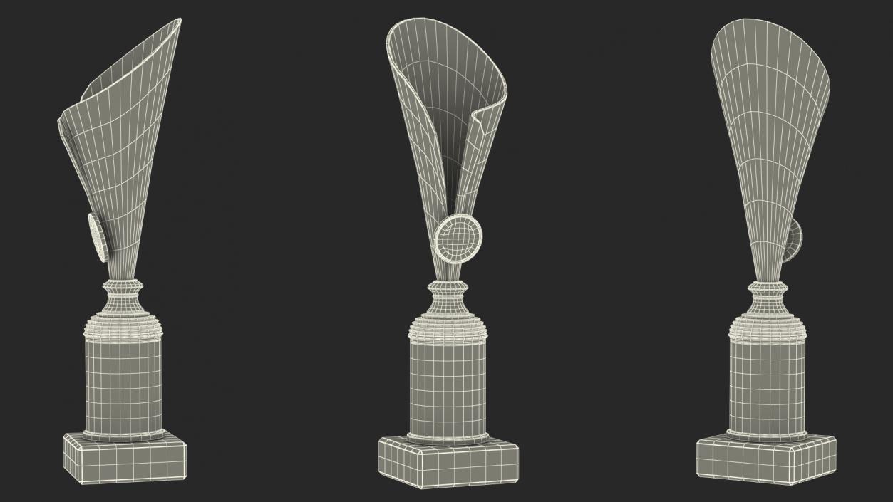 Sports Cup With Symbol Gold 3D