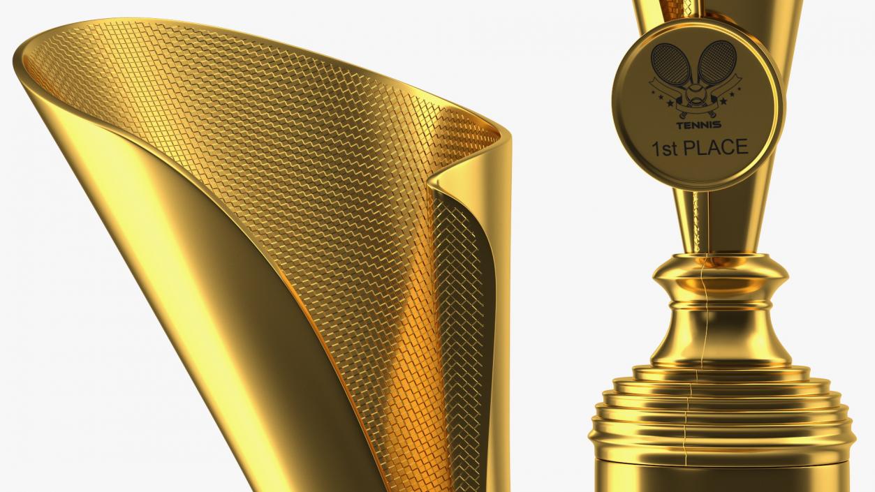 Sports Cup With Symbol Gold 3D