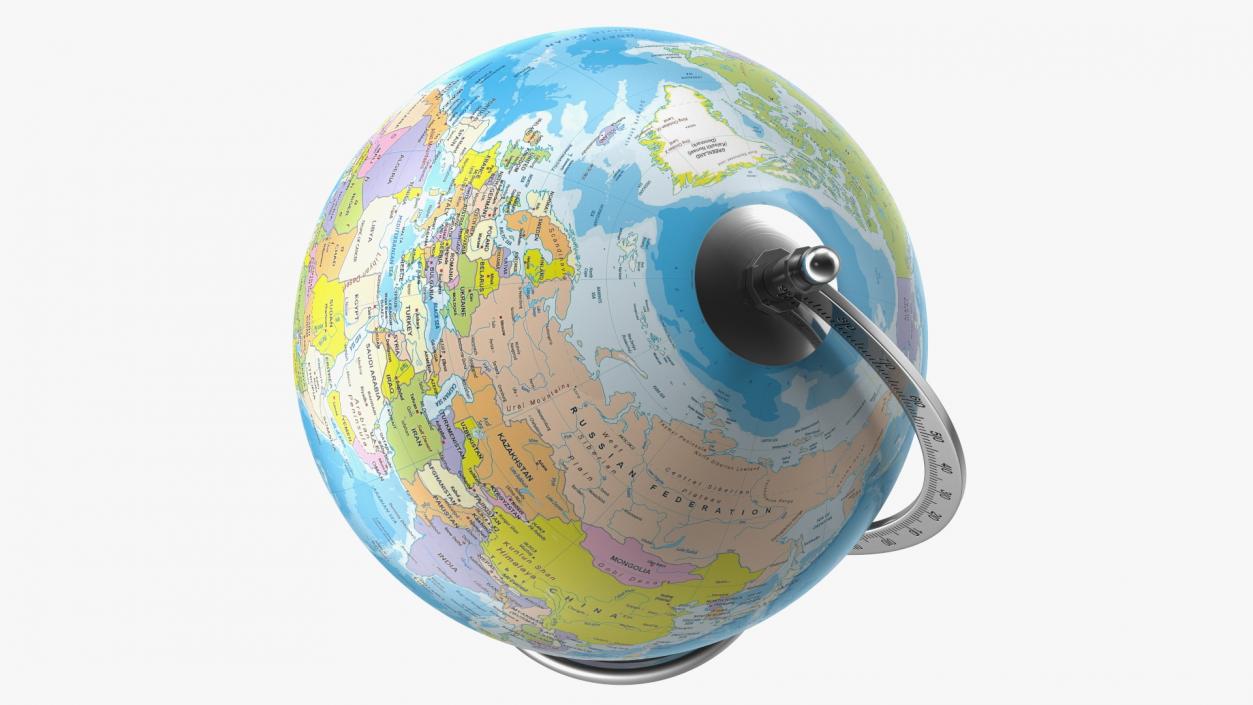 World Globes with Stand Collection 3D model