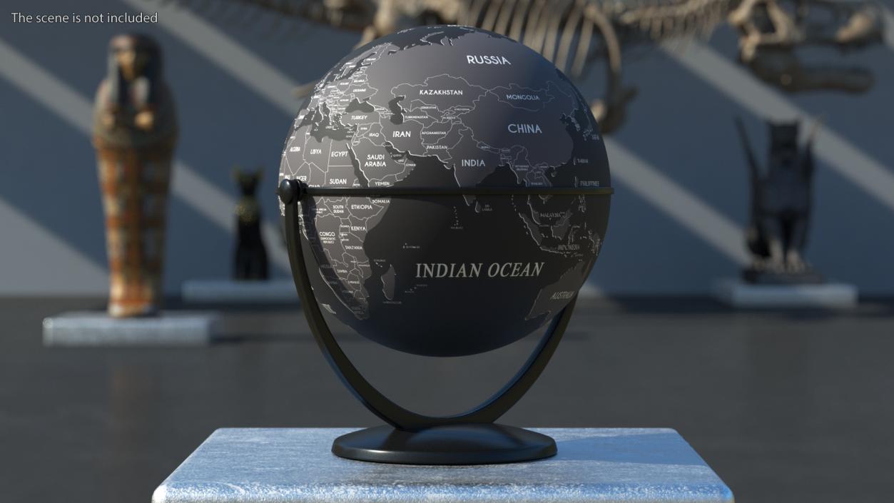 World Globes with Stand Collection 3D model