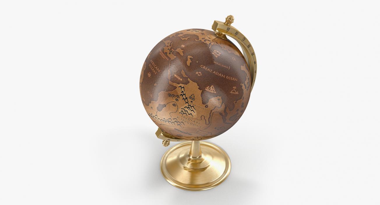 World Globes with Stand Collection 3D model