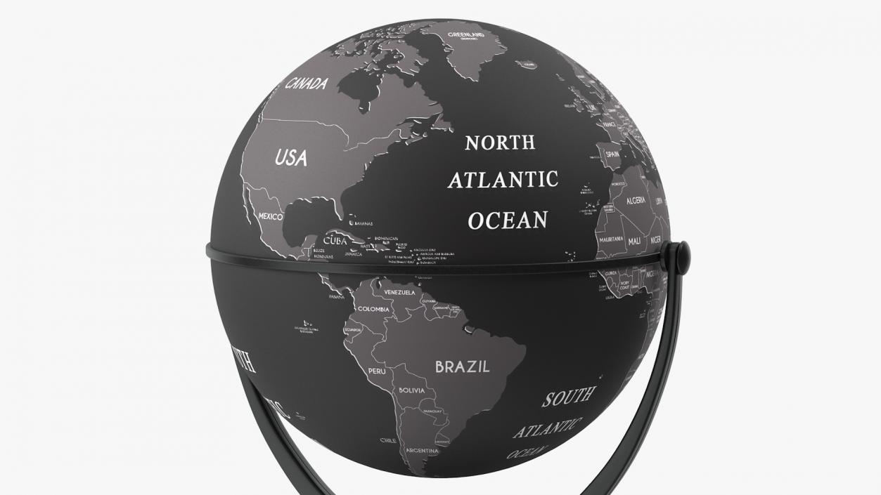 World Globes with Stand Collection 3D model