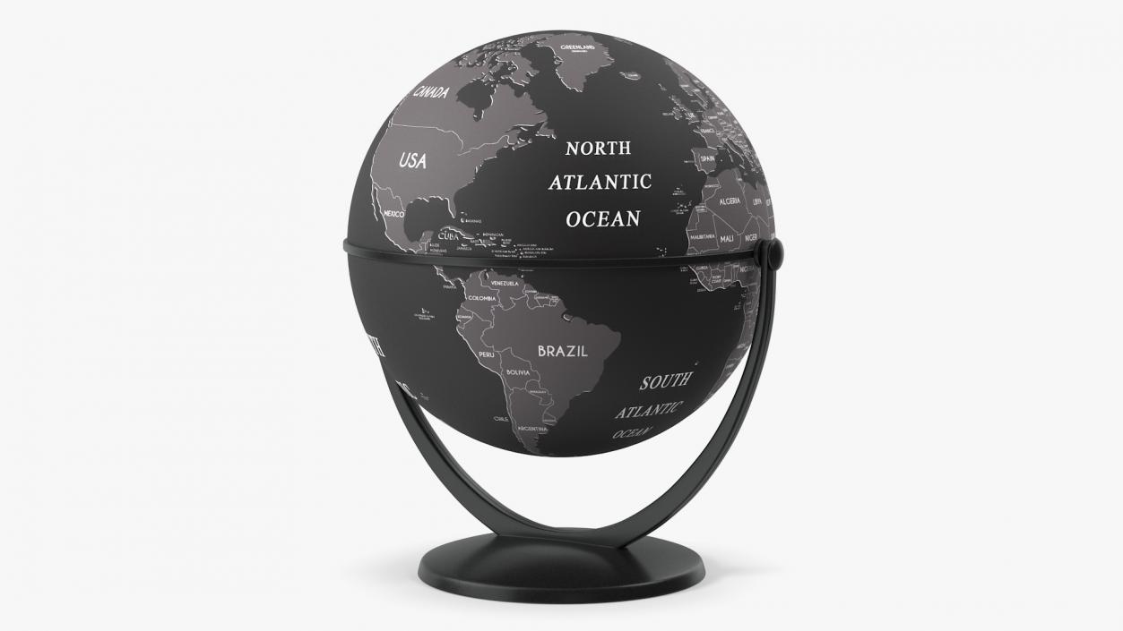 World Globes with Stand Collection 3D model