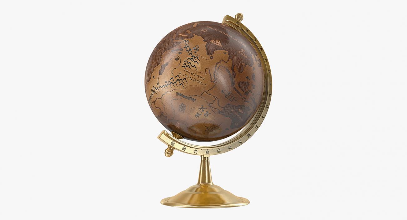 World Globes with Stand Collection 3D model