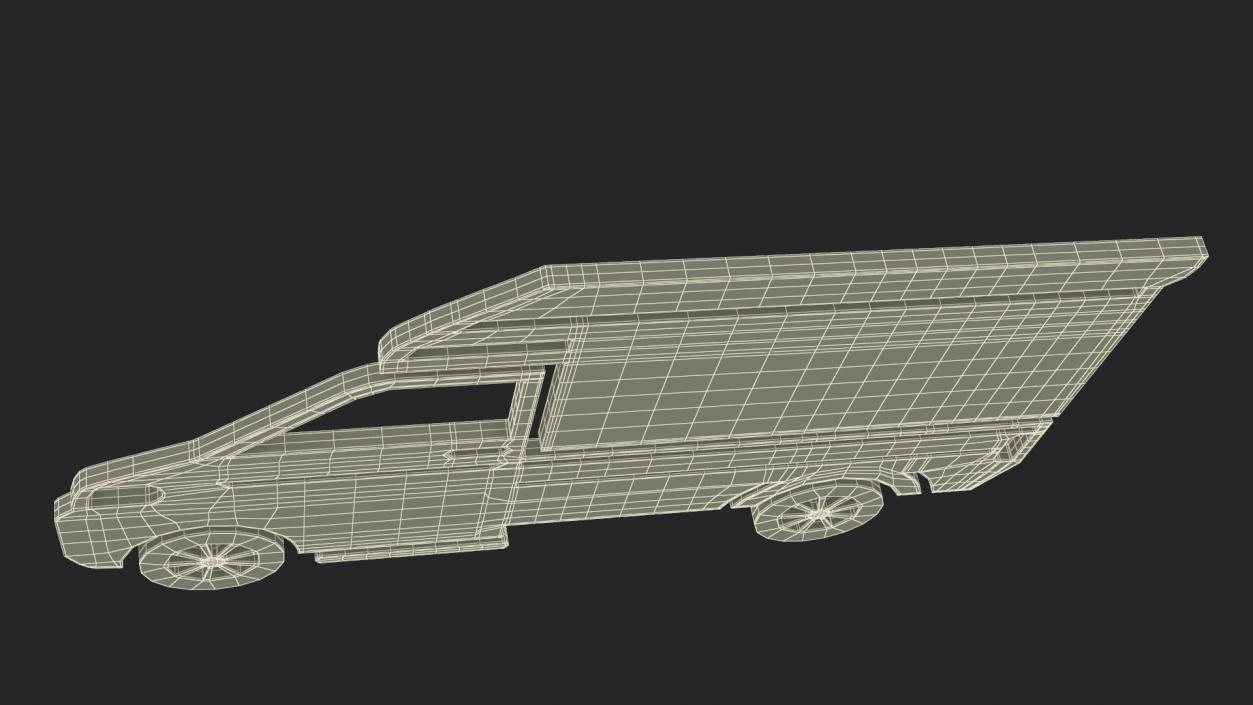 3D Mini Truck Silhouette 2 model