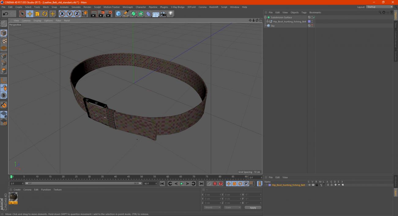 Leather Belt 3D