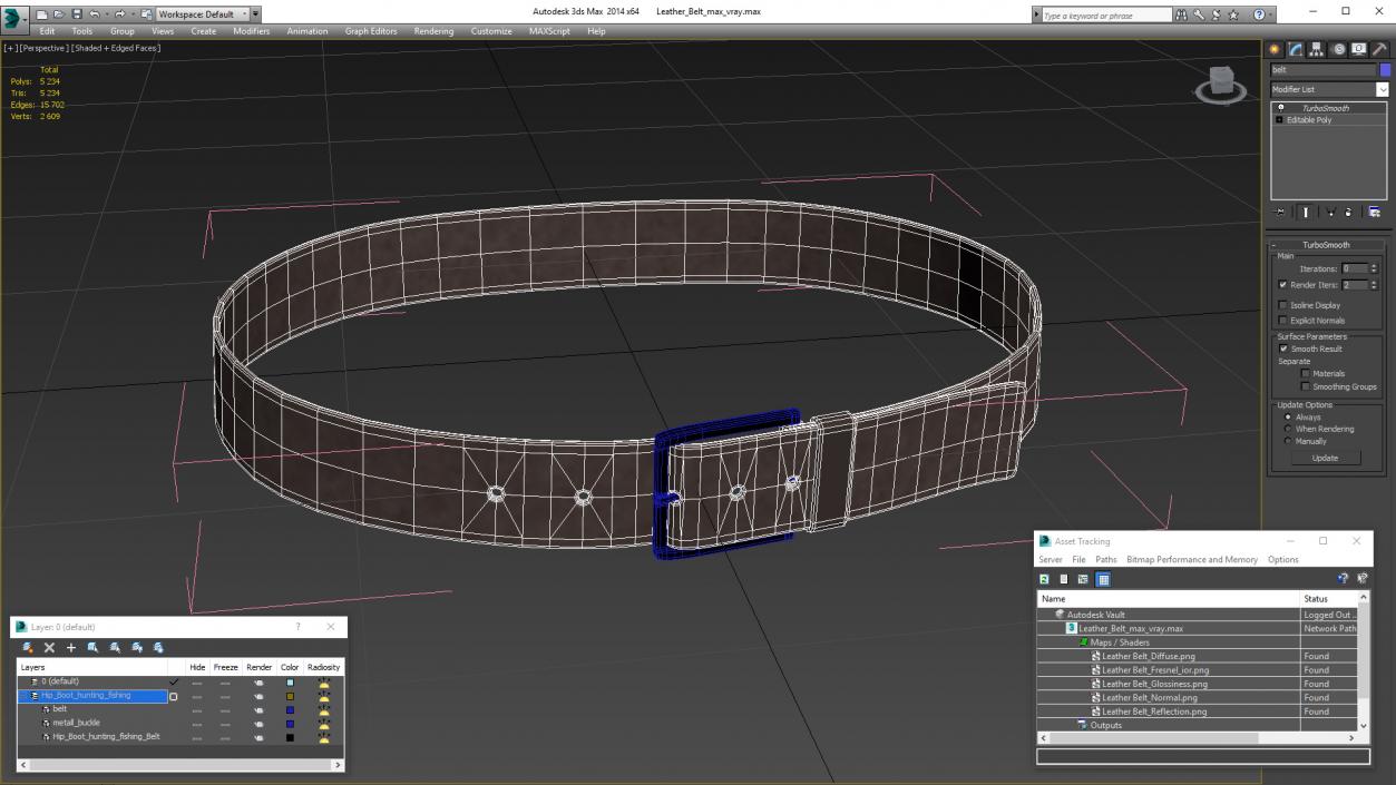 Leather Belt 3D