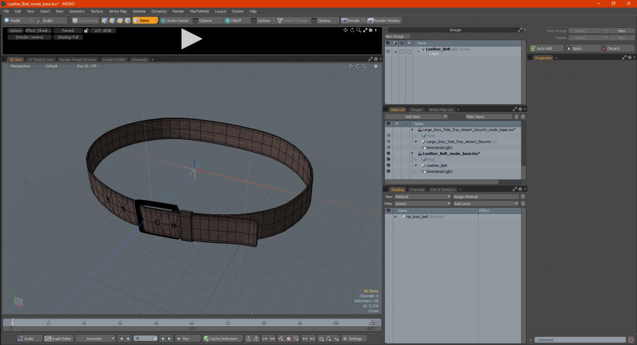 Leather Belt 3D