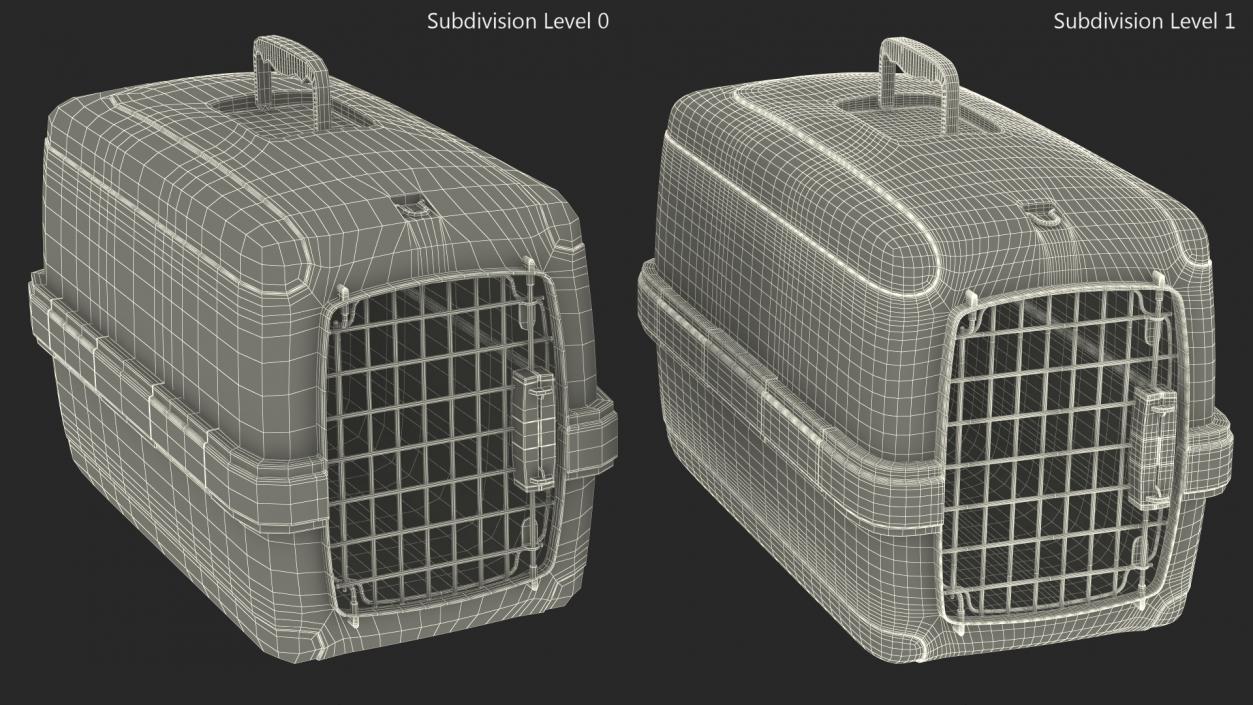 3D Plastic Dog Kennel model