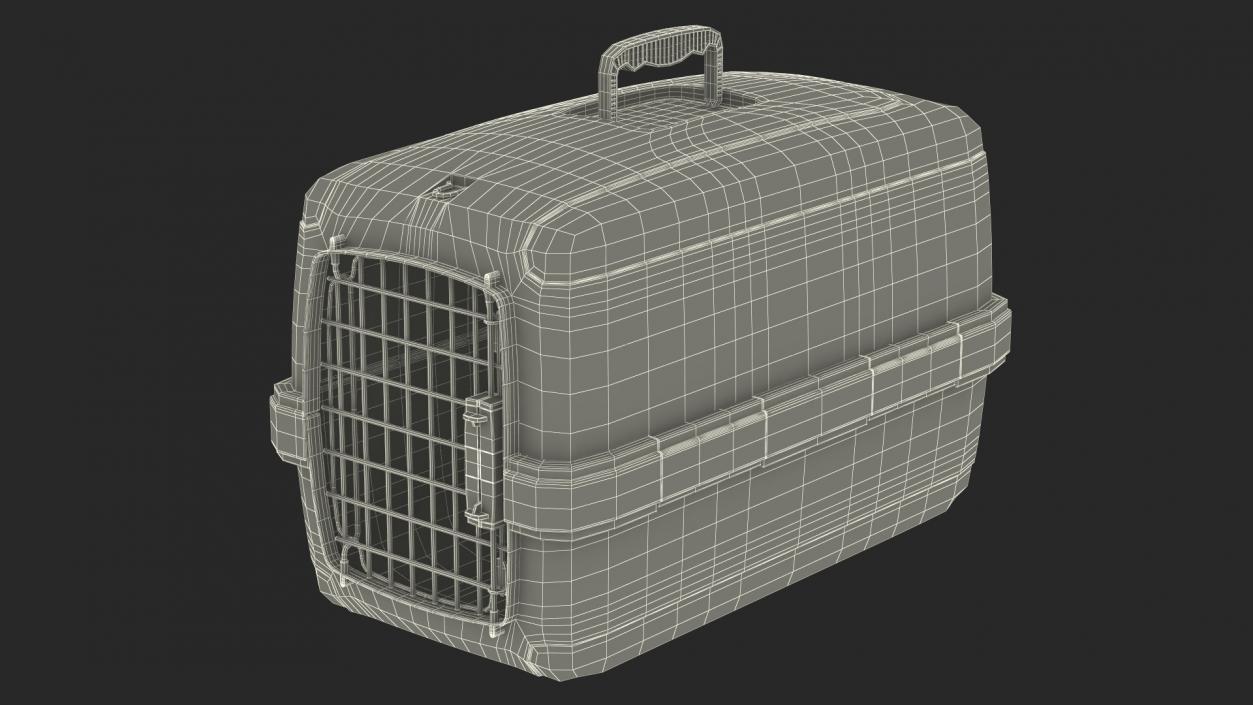 3D Plastic Dog Kennel model