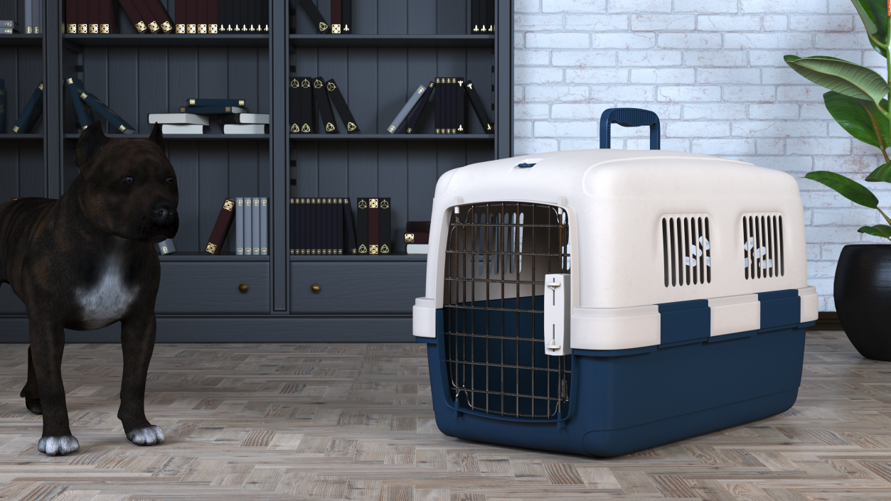 3D Plastic Dog Kennel model