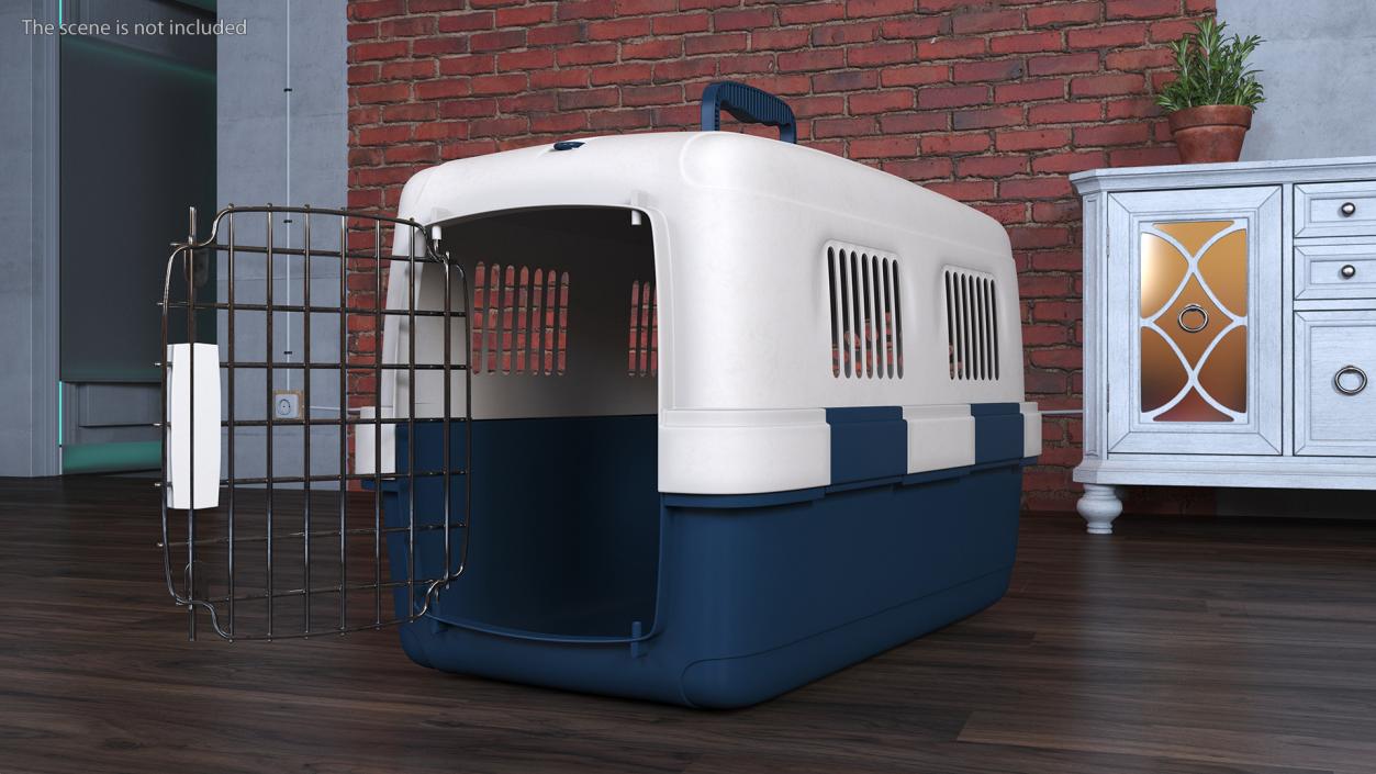 3D Plastic Dog Kennel model