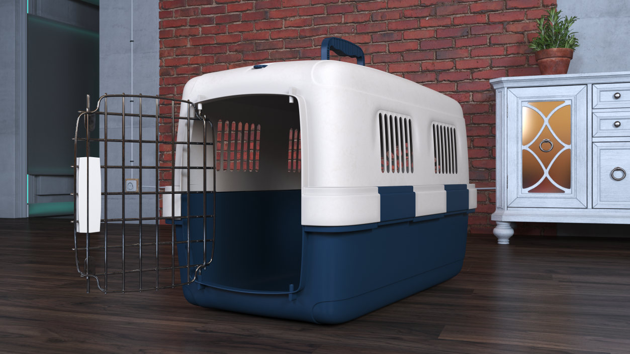 3D Plastic Dog Kennel model