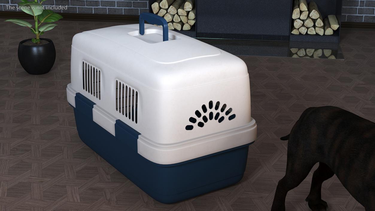 3D Plastic Dog Kennel model