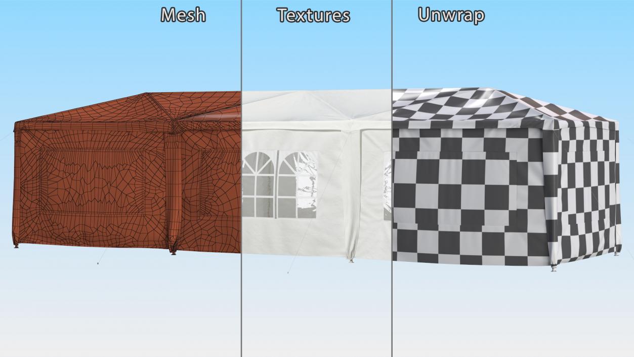 Party Outdoor Patio Tent 3D model