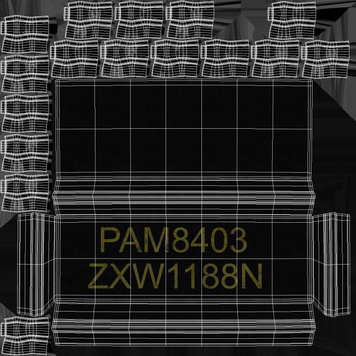 PAM8403 So 16 Stereo Digital Audio Amplifier 3D model