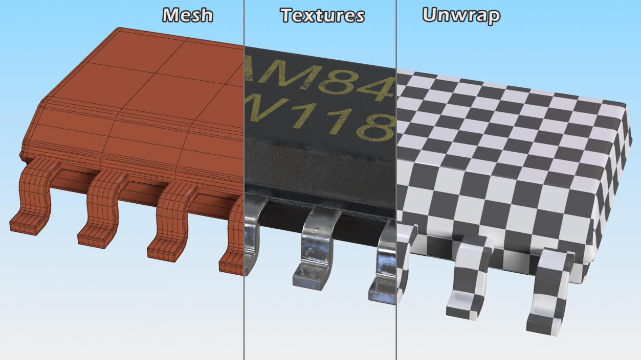 PAM8403 So 16 Stereo Digital Audio Amplifier 3D model