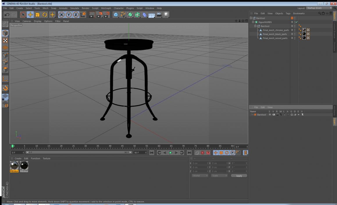 3D model Barstool