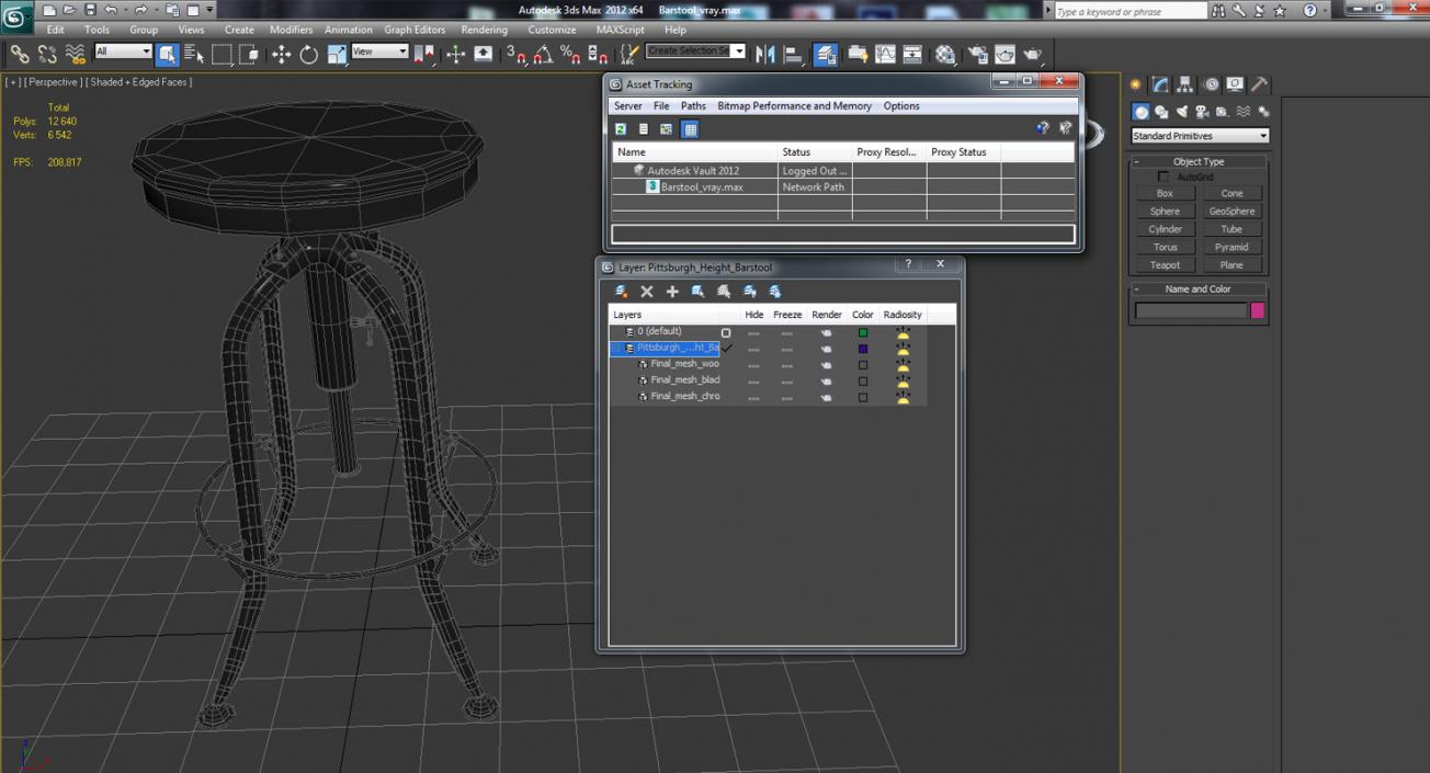 3D model Barstool