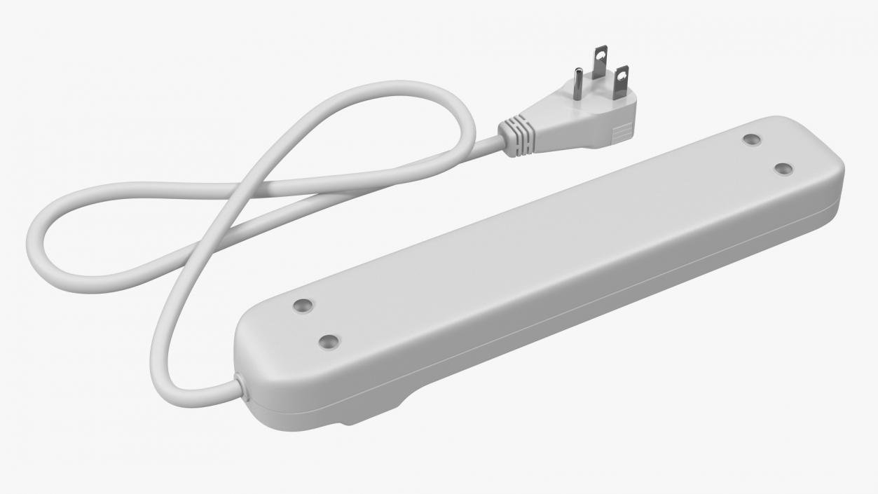 3D model Power Strip 6 Outlet