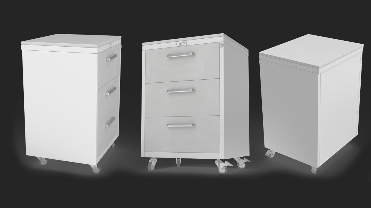 3D model Wheeled Medical Storage Locker