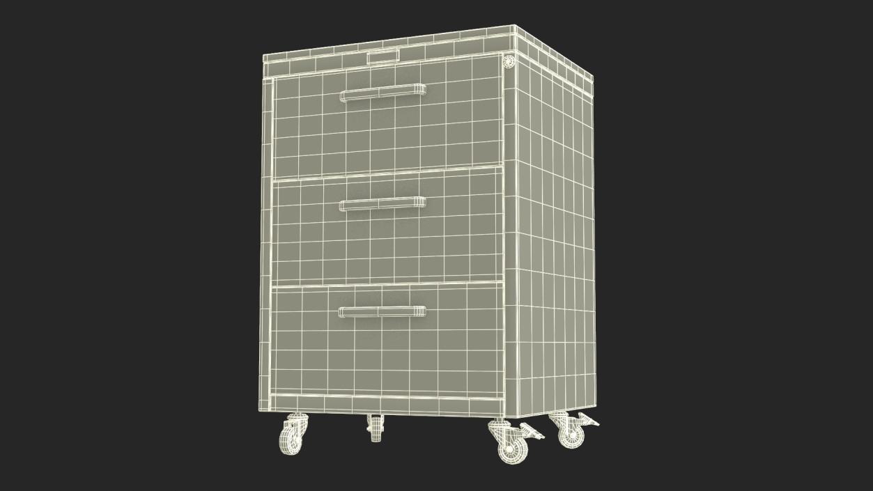 3D model Wheeled Medical Storage Locker