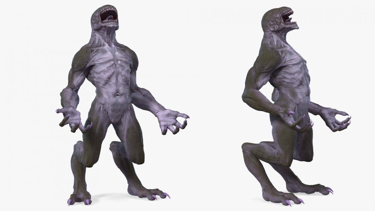 Monster Beast Standing Pose 3D