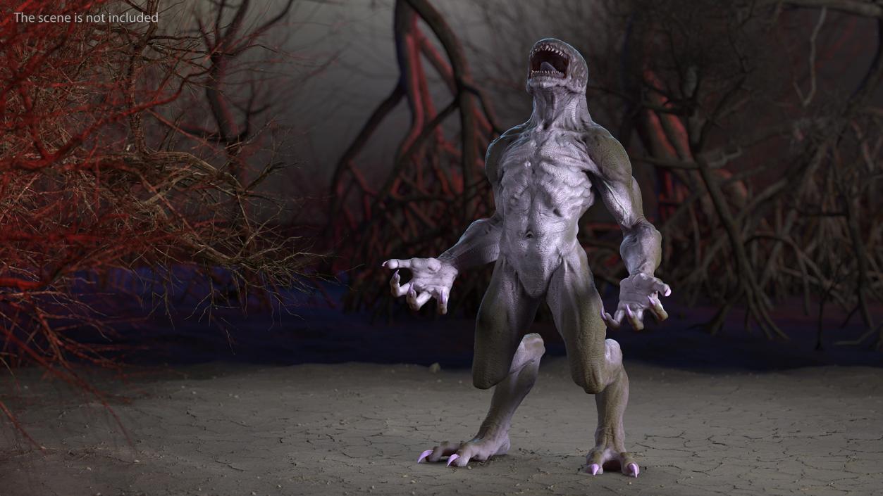 Monster Beast Standing Pose 3D