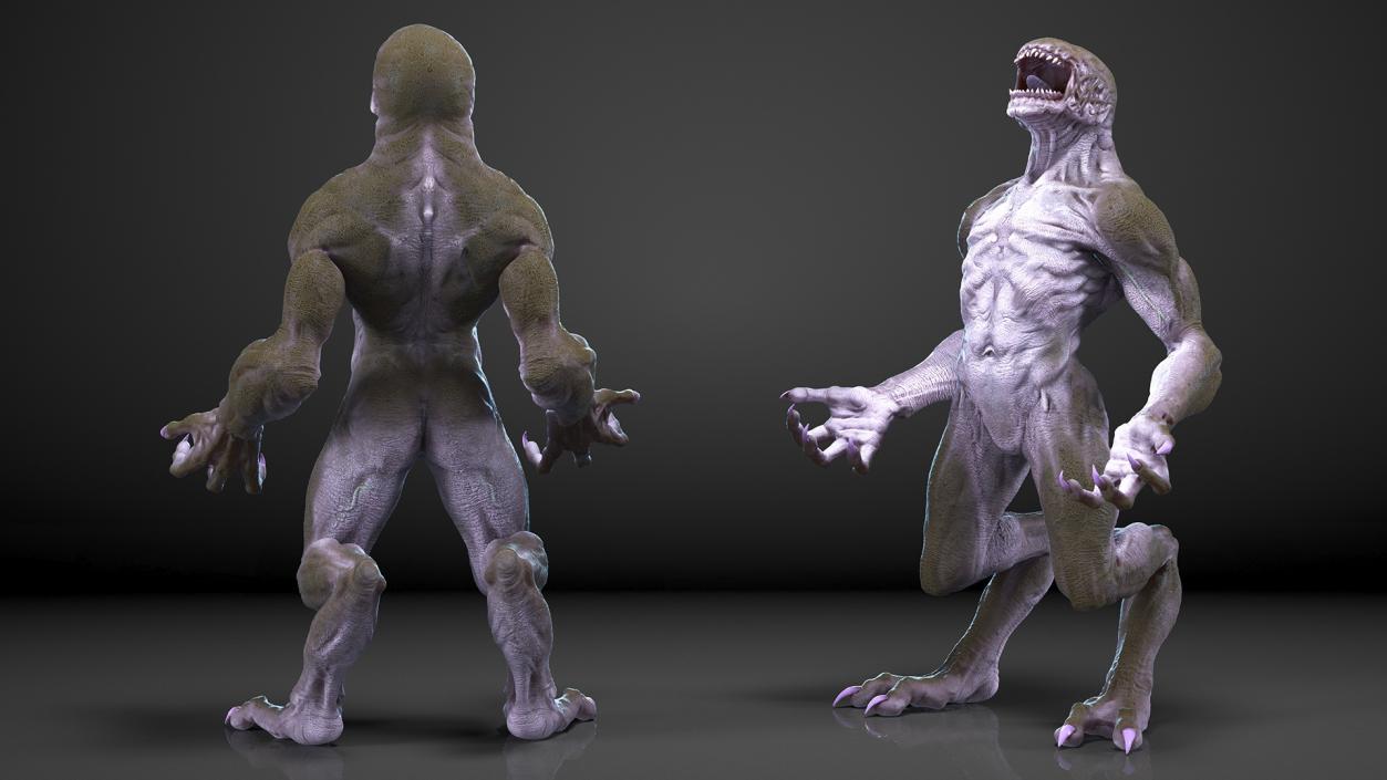 Monster Beast Standing Pose 3D