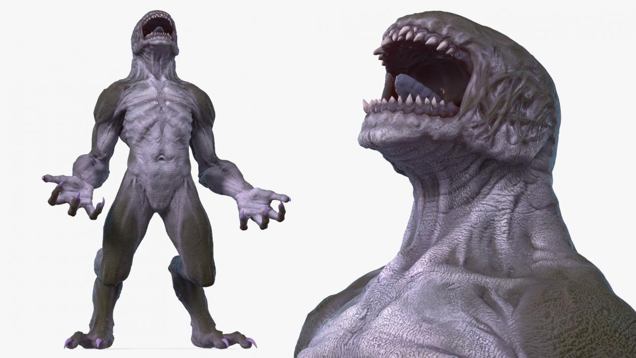 Monster Beast Standing Pose 3D