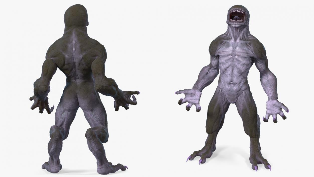 Monster Beast Standing Pose 3D