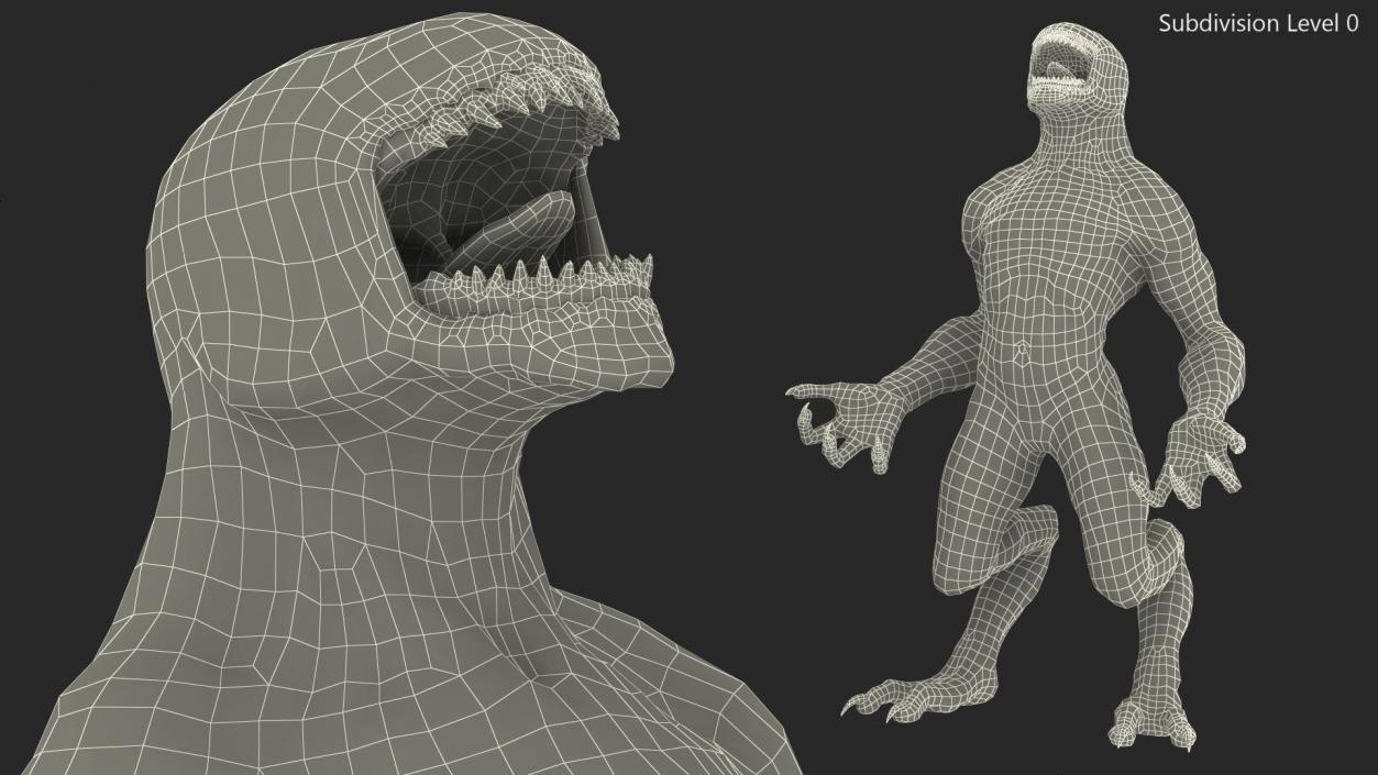 Monster Beast Standing Pose 3D