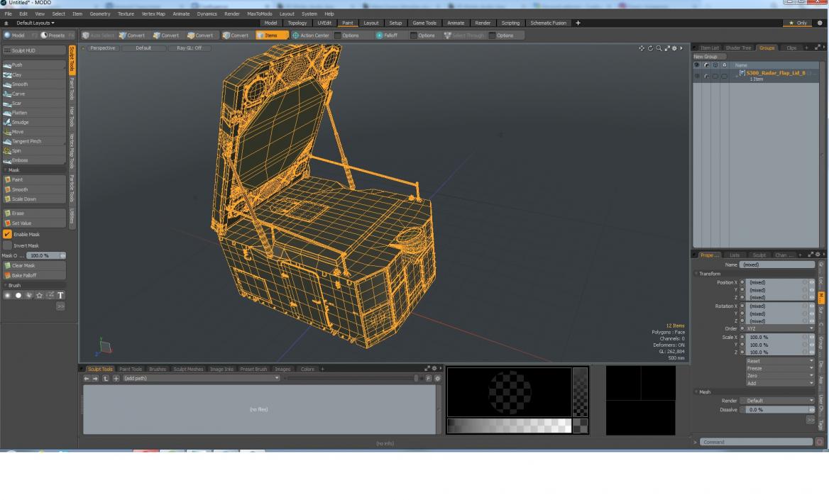 3D S300 Radar Flap Lid B