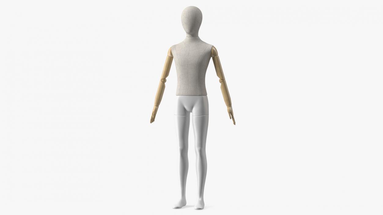 3D Flexible Child Mannequin Rigged