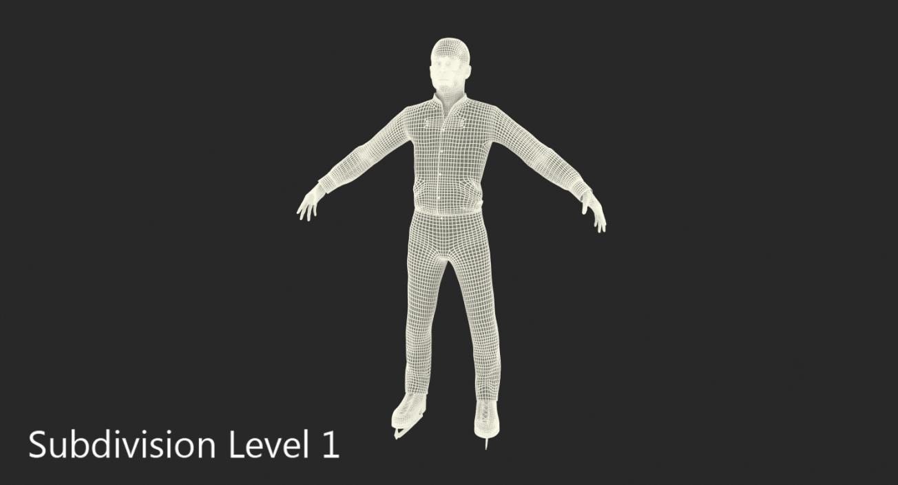 3D model Male Figure Skater 2