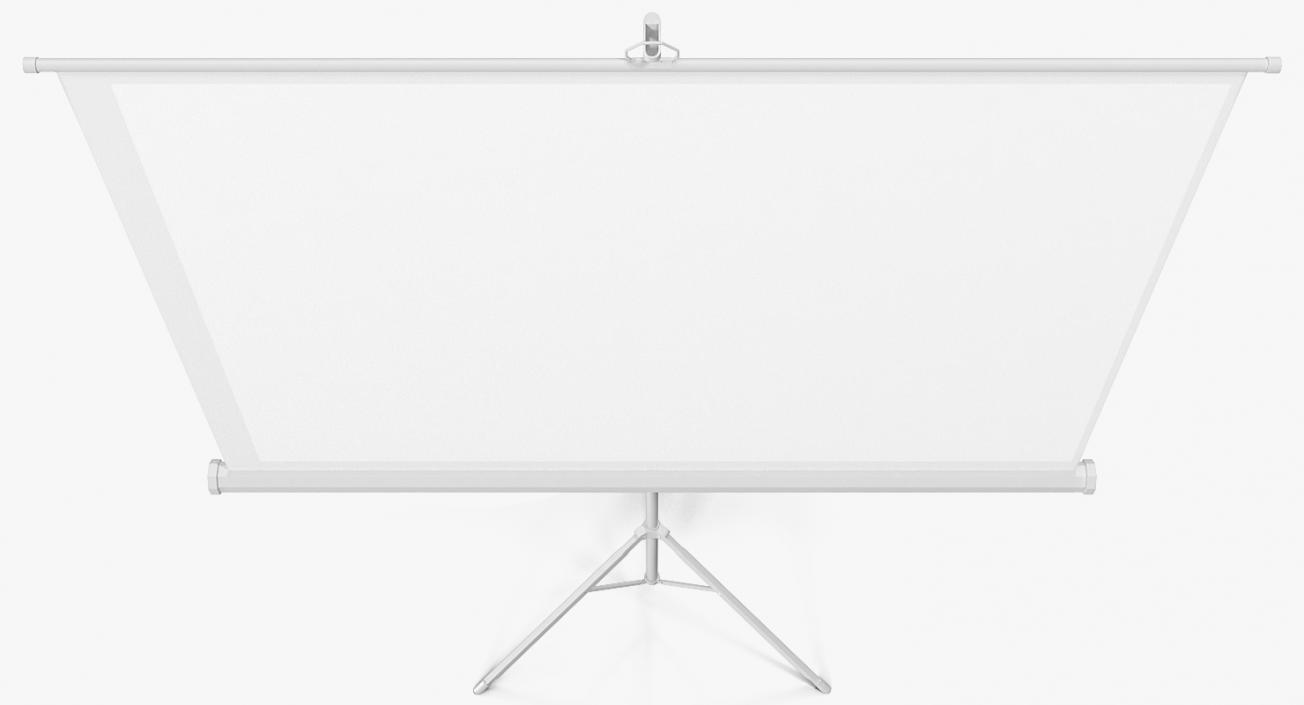 Office Tripod Projection Screen White 3D