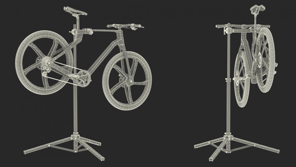 3D model Bike on Repair Stand