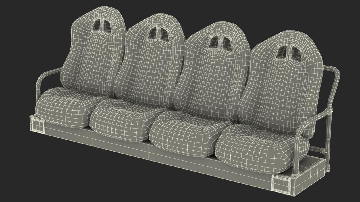 Row Seats 3D model