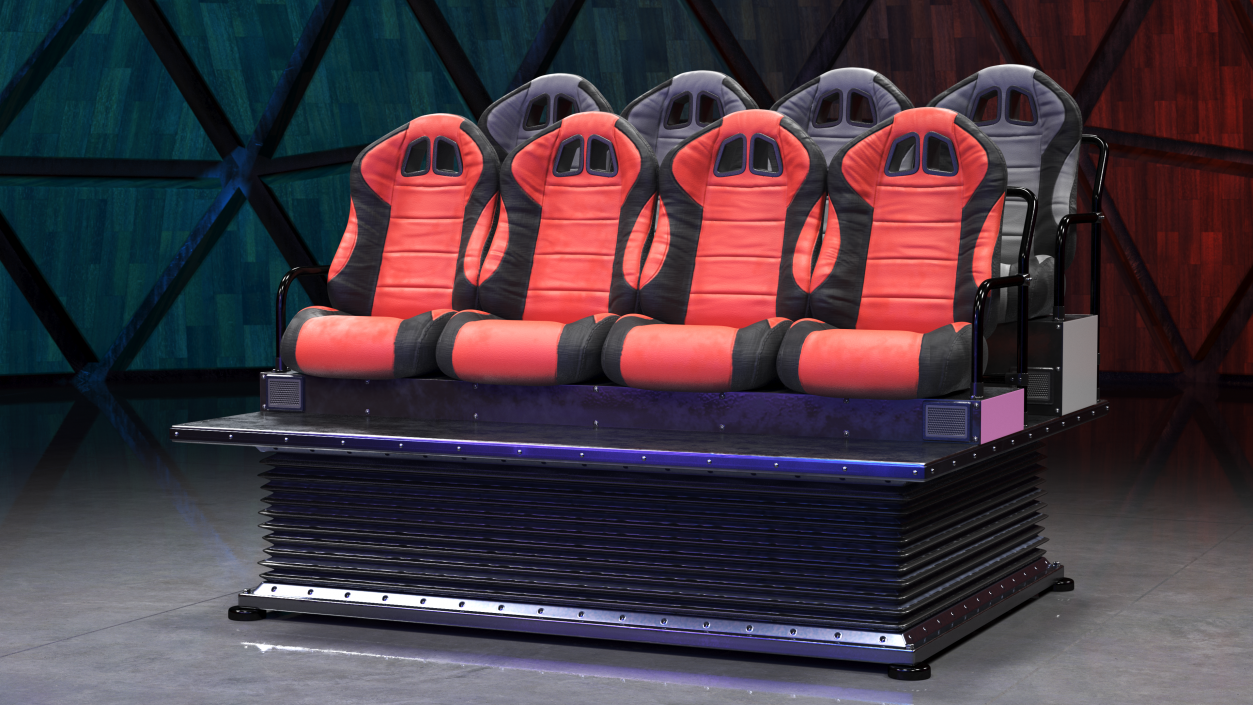 Row Seats 3D model