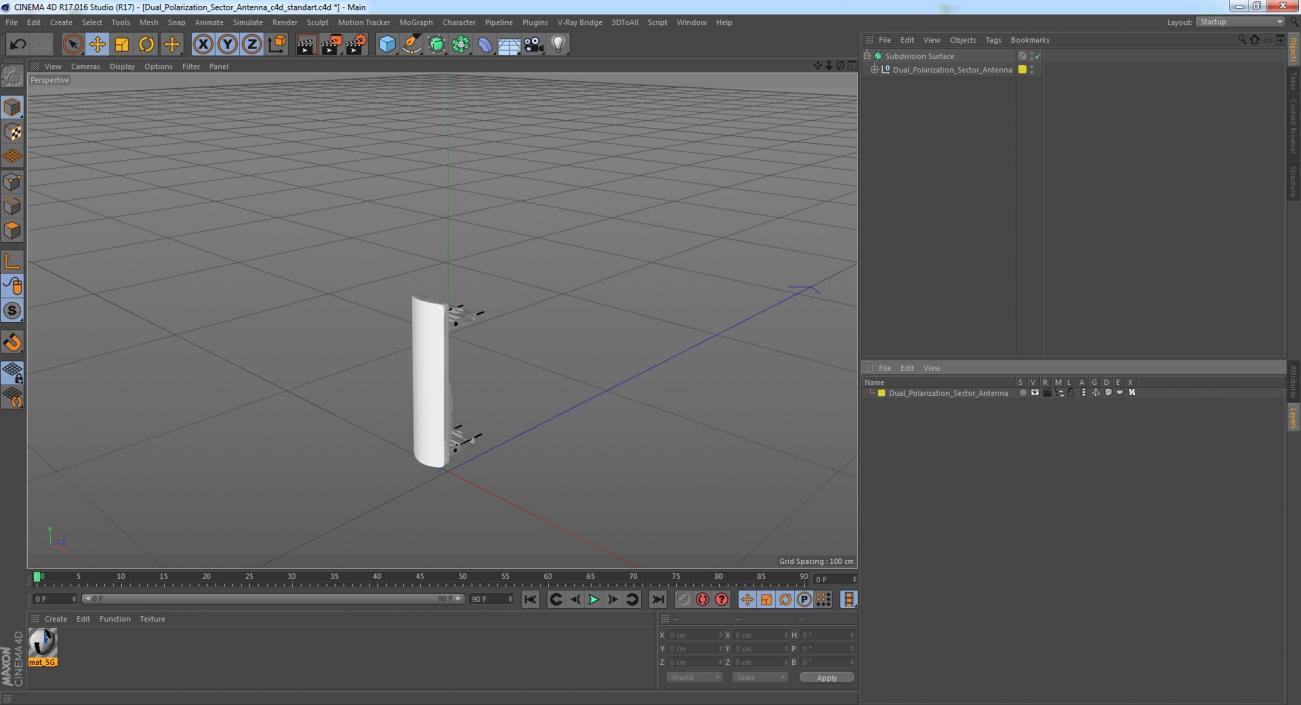 Dual Polarization Sector Antenna 3D