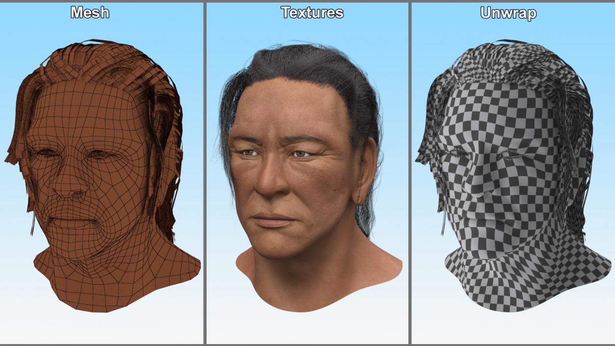 3D model American Indian Head