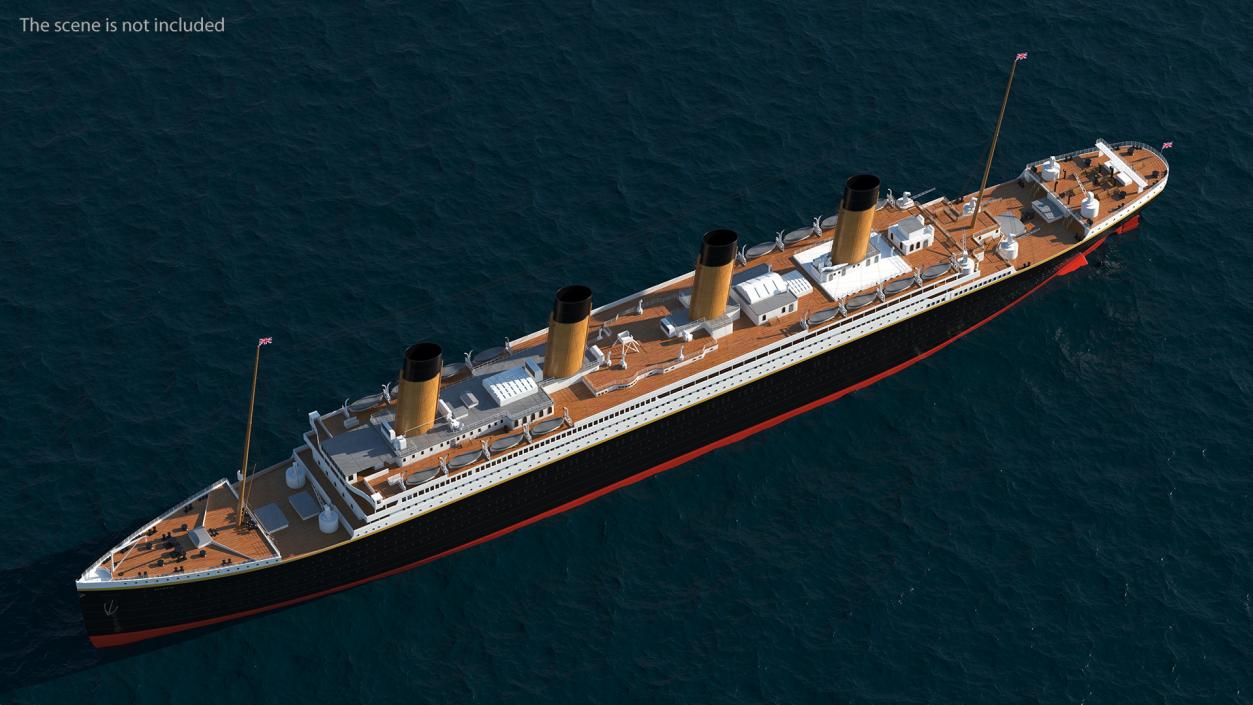 Olympic Ocean Liner 3D model