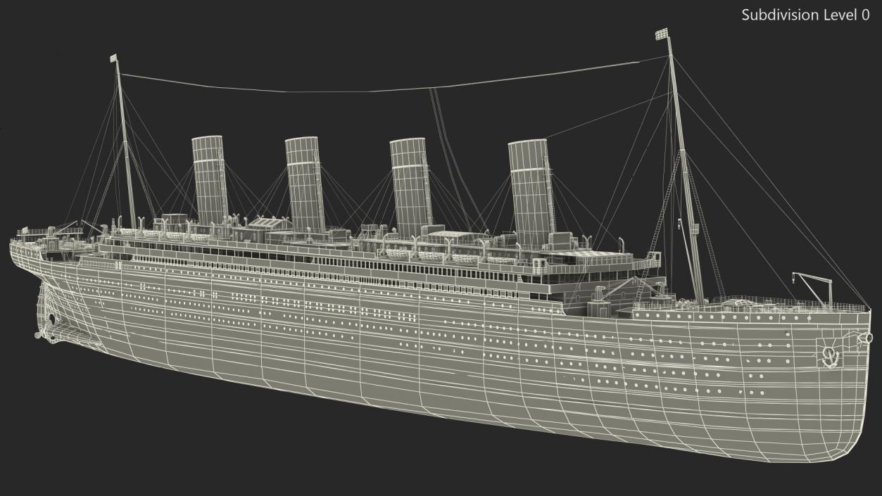 Olympic Ocean Liner 3D model