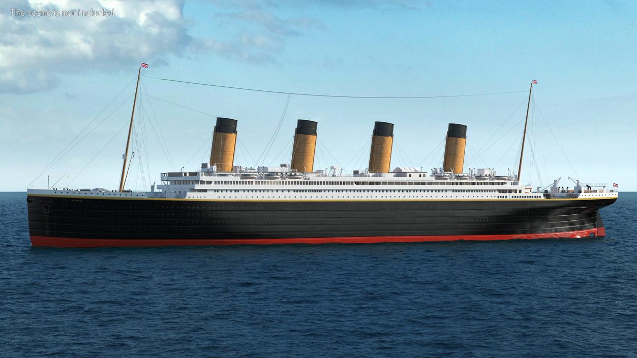 Olympic Ocean Liner 3D model