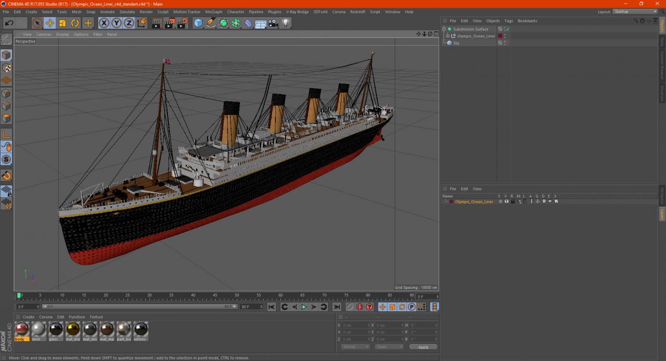 Olympic Ocean Liner 3D model