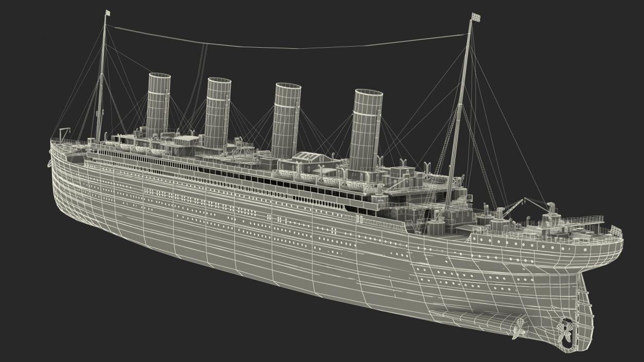 Olympic Ocean Liner 3D model