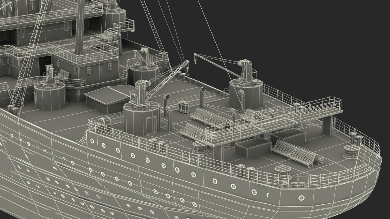 Olympic Ocean Liner 3D model