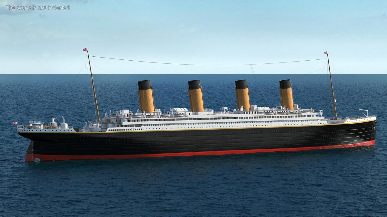 Olympic Ocean Liner 3D model