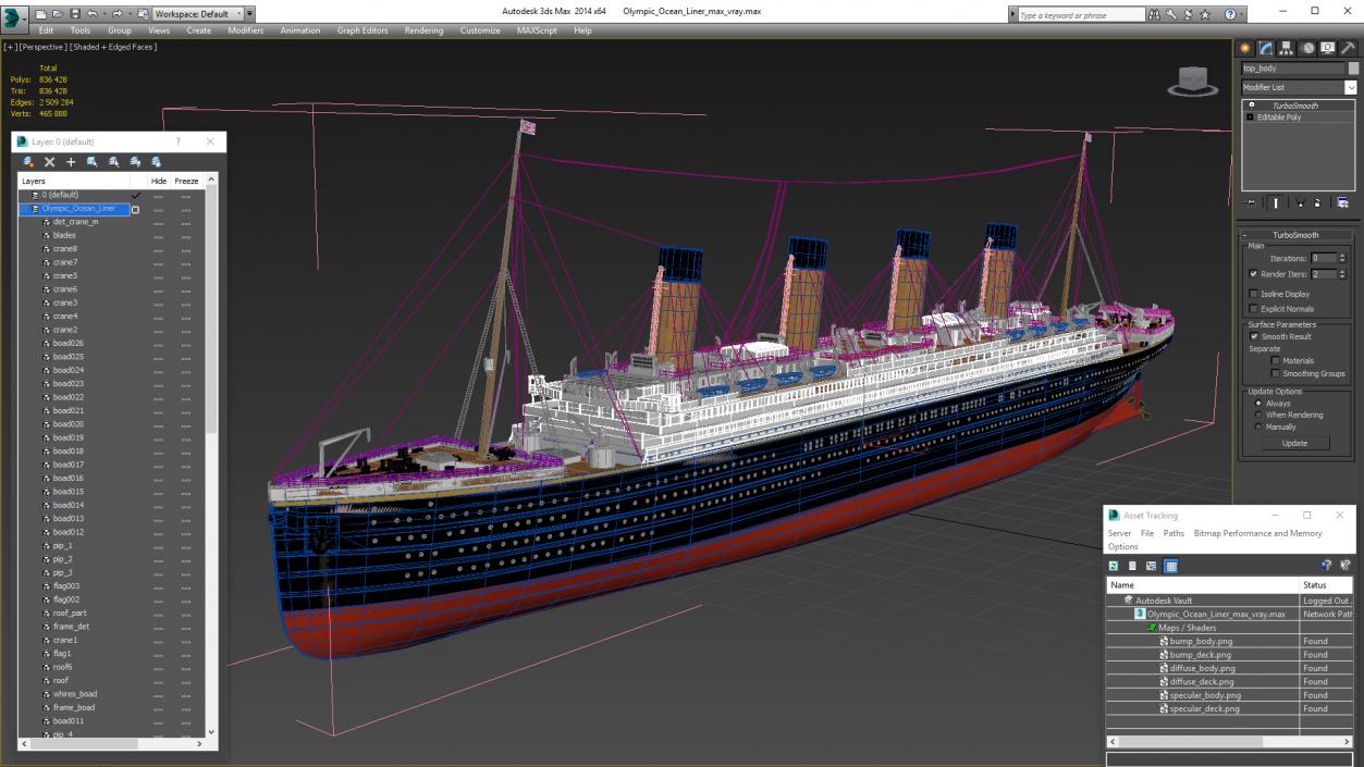 Olympic Ocean Liner 3D model