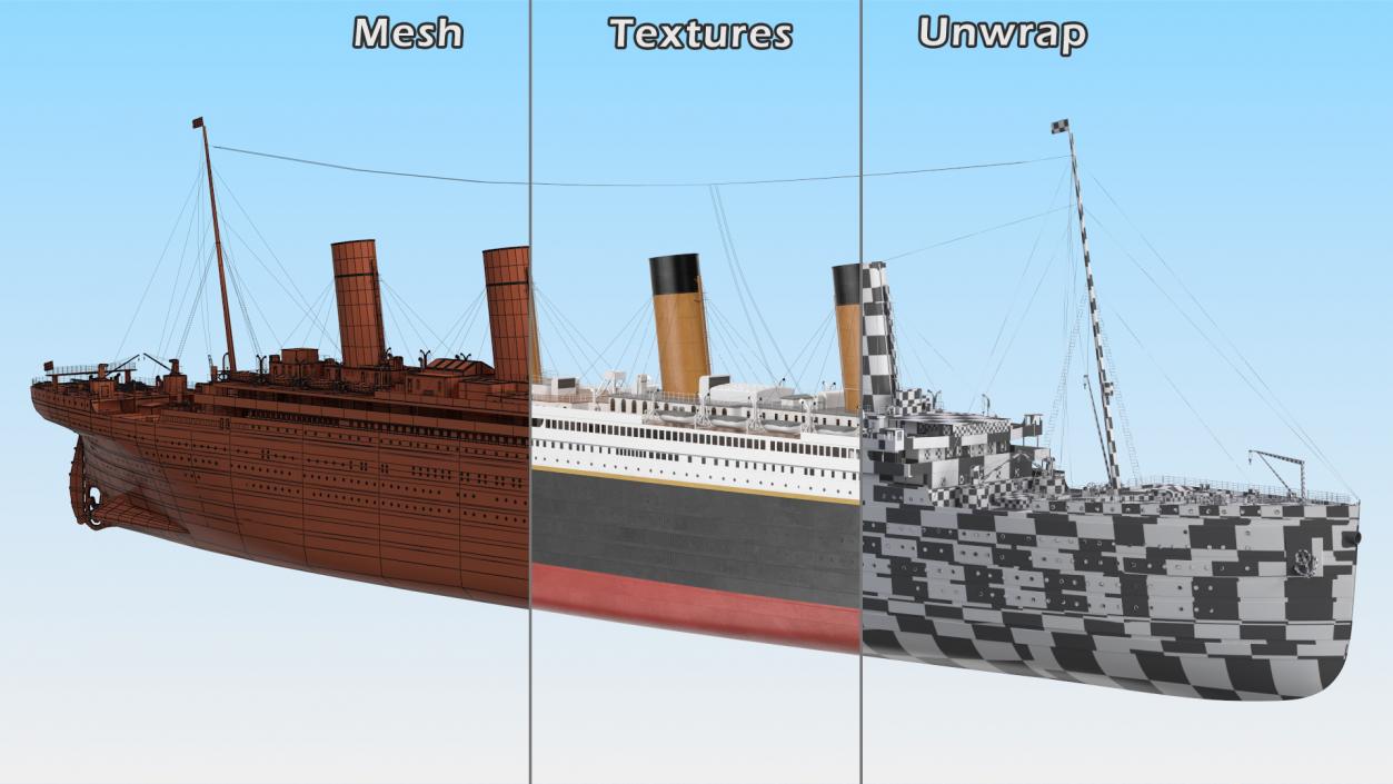 Olympic Ocean Liner 3D model